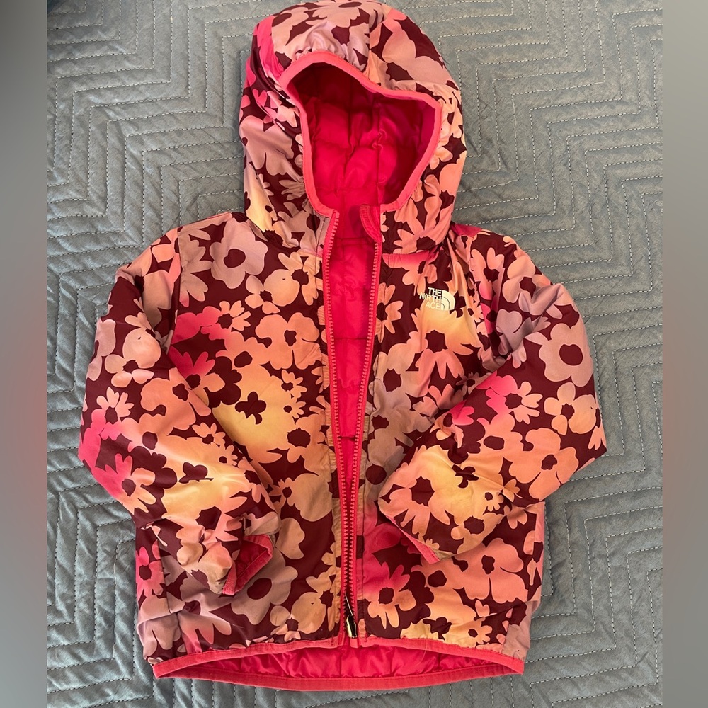 Girls NorthFace Reversible Puffy Jacket